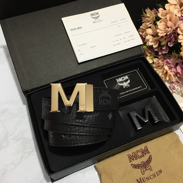 Bộ Thắt Lưng Da Nam TL01 Cao Cấp 2 Mặt Chữ M Dây Siêu Bền Đẹp Dây Lưng Dây Nịt