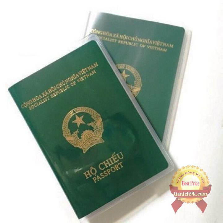 Vỏ bọc hộ chiếu trong suốt chống bụi chống bẩn chống rách passport