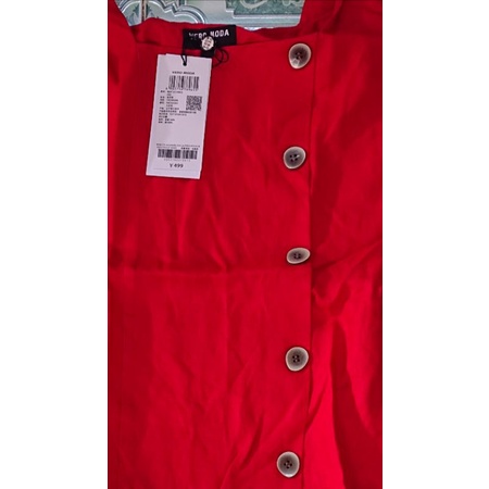 Đầm Váy cổ Vuông Sát nách nút lệch Hàng Hiêu Vero Moda