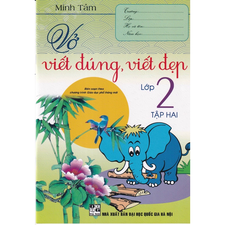 Sách - Vở Viết Đúng Viết Đẹp Lớp 2 Tập 2