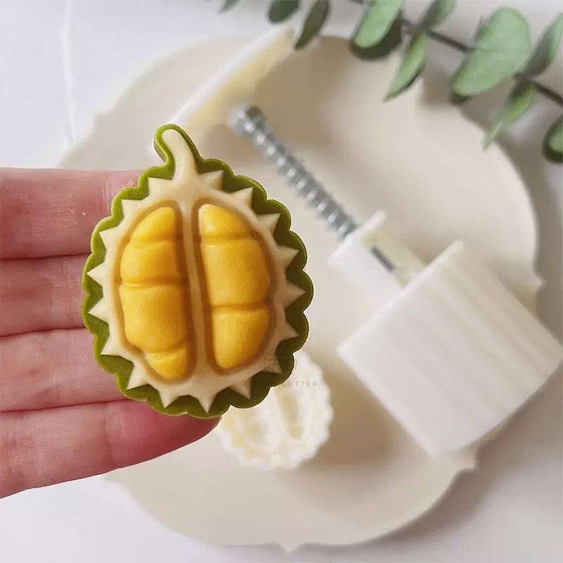 Khuôn trung thu lò xo 2 mặt sầu riêng mới (M311)