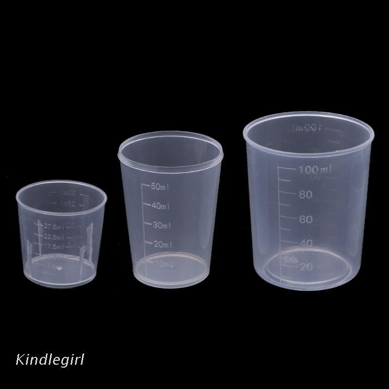 Bộ 3 Cốc Đo Lường 30 50 100ml Dùng Làm Trang Sức Diy