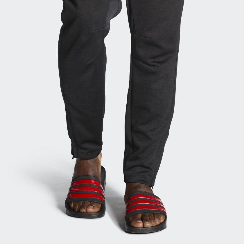 Dép Quai Ngang  Slides thời trang nam đen đỏ EG1884 - Hàng Chính Hãng - Bounty Sneakers