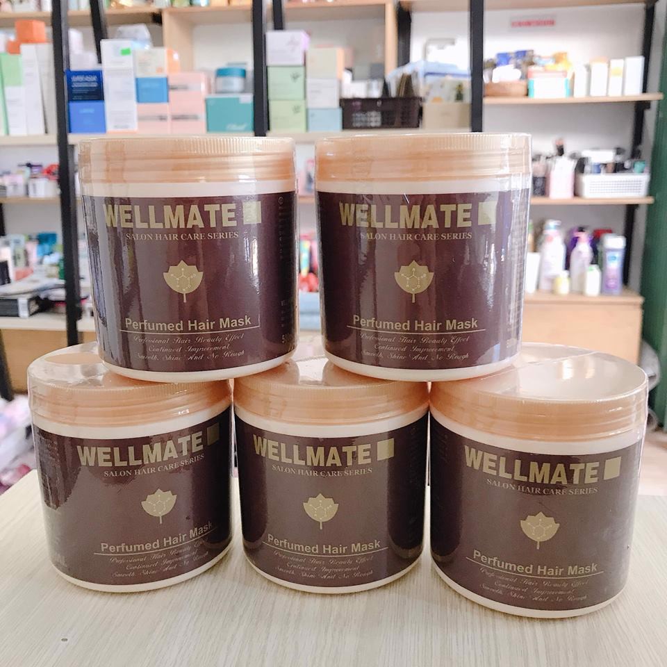 Kem Ủ Tóc Xã Tóc Cao Cấp Siêu Mượt Wellmate 500ml Ý AH95 Trúc Cosmetics