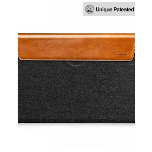 Túi Chống Va Đập Tomtoc H15-E02Y [Chính Hãng USA] Premium Leather For Macbook Pro 15″ - Gray