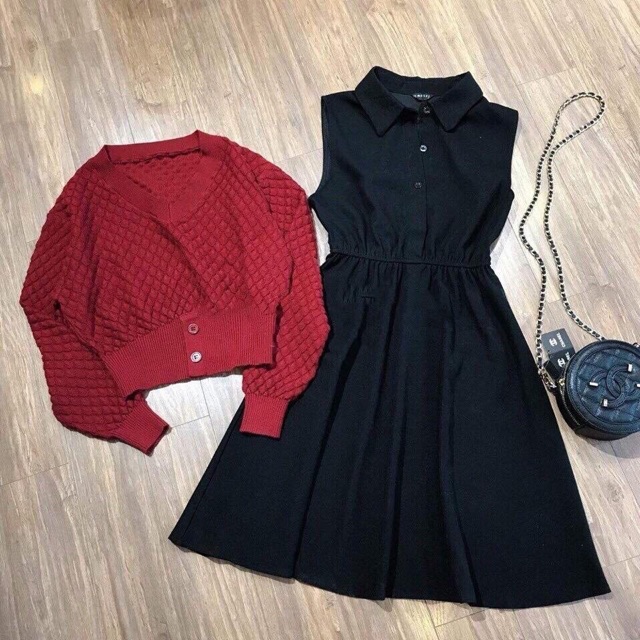 Bộ set váy len