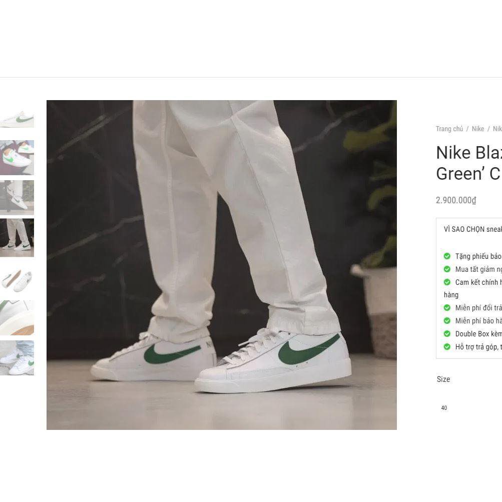 Giầy Nike Blazer Low 'Forest Green'