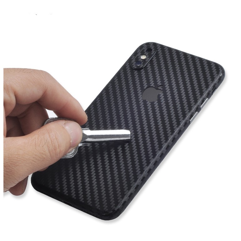 miếng dán skin vân carbon iphone 7 , 7 plus , iphone 8 , 8 plus