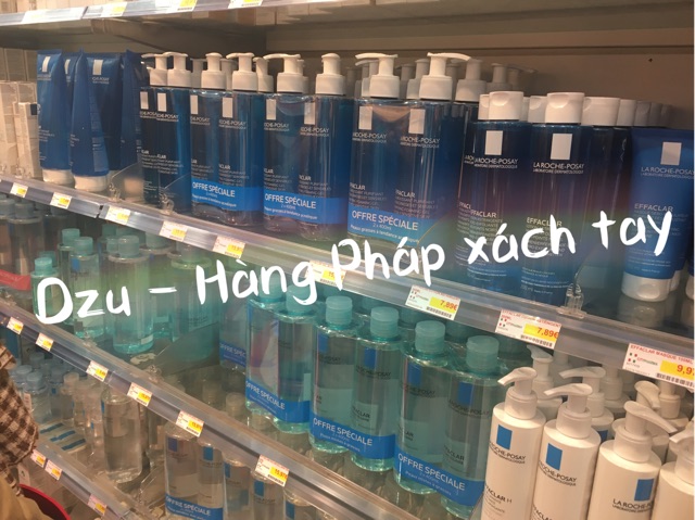 Tẩy trang La roche posay da dầu, mụn 1 chai 400ml