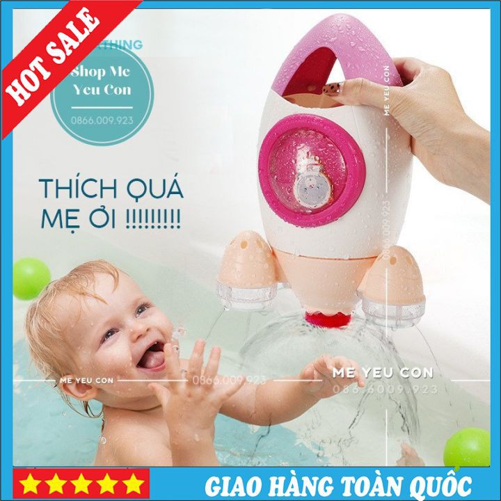 Tên Lửa Xoay 360 độ Phun Nước - Mô Hình Tên Lửa Tự Xoay Và Phun Nước Cho Bé - Đồ Chơi Nhà Tắm - Đồ Chơi Mẫu Mới ❤️❤️❤️