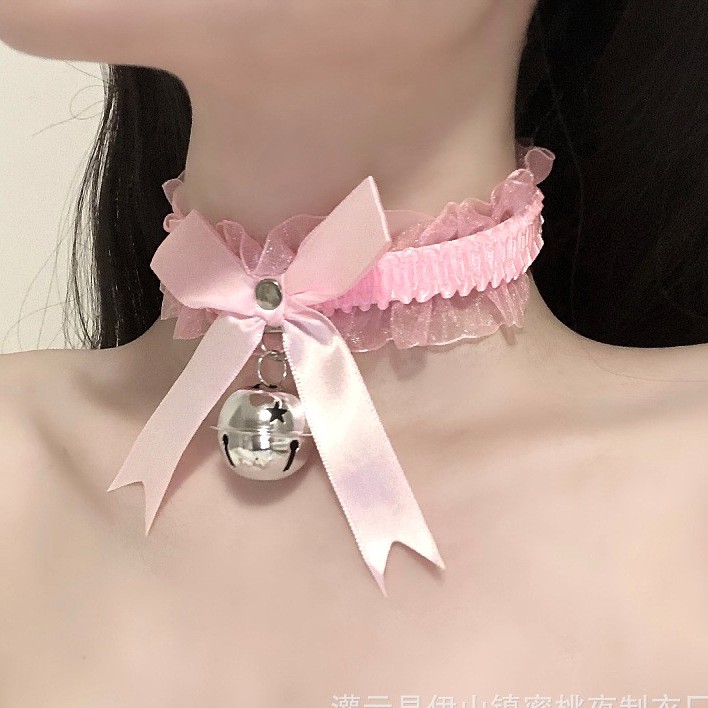 Choker / vòng đeo cổ nơ mix chuông TuTu PK25