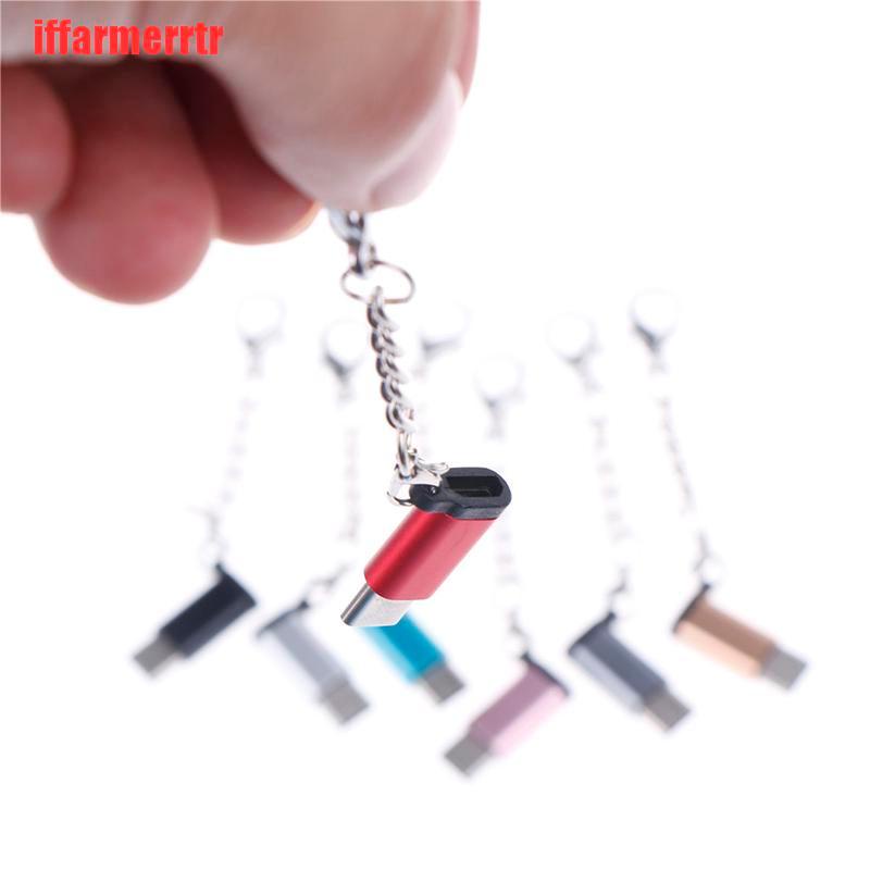 Đầu Chuyển Đổi Usb Type C Sang Micro Usb Bằng Nhôm Có Móc Khóa Tiện Dụng | BigBuy360 - bigbuy360.vn