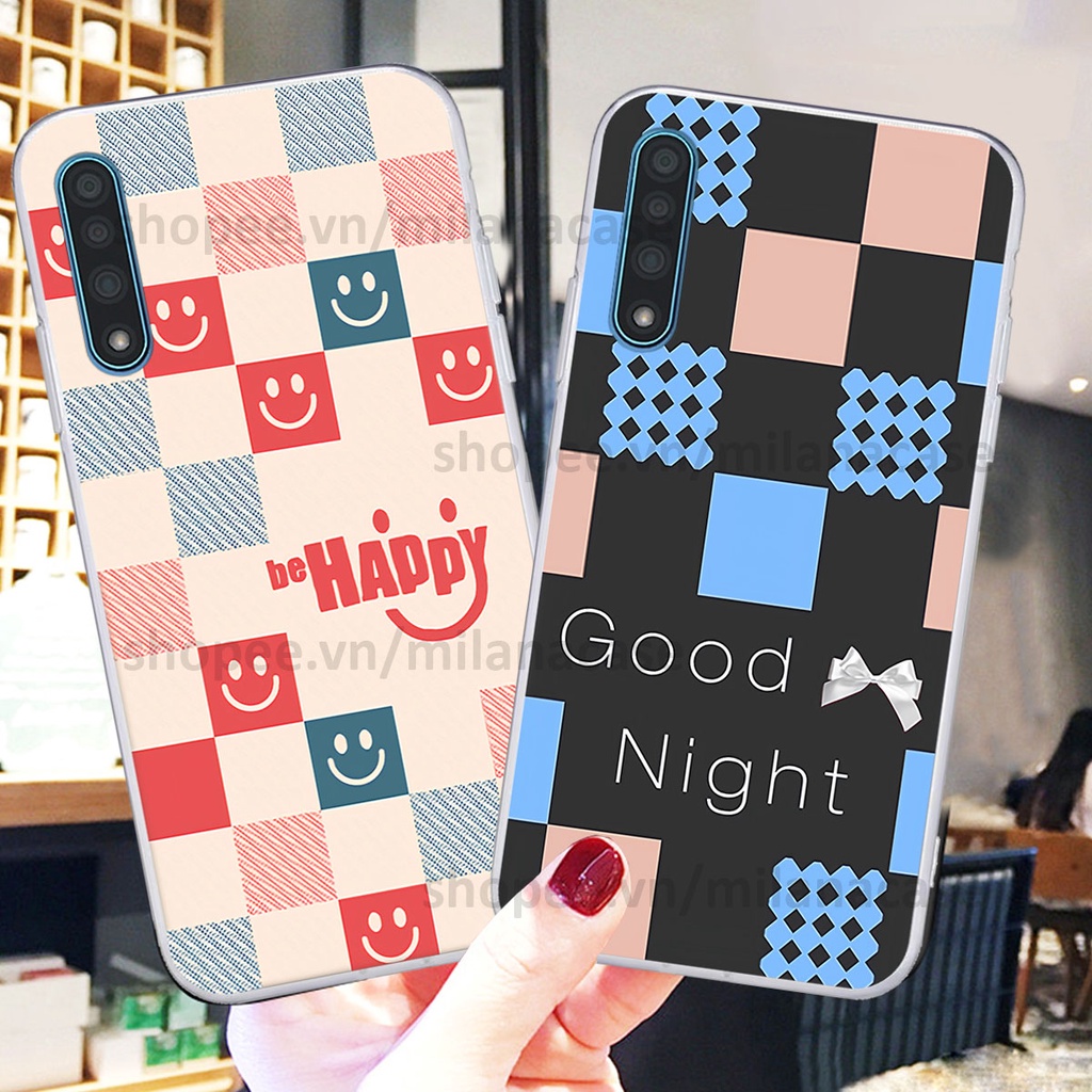 Ốp Vsmart Live caro họa tiết nhiều màu sắc siêu đẹp thời trang cá tính