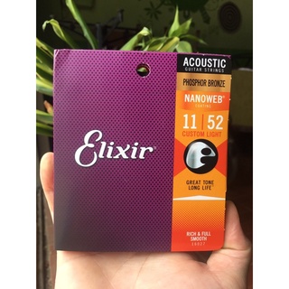 Dây đàn Guitar Elixir. Dây đàn guitar Acousticic Elixir Phospho Bronze