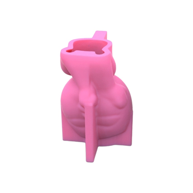 Khuôn Silicon Làm Chậu Hoa Hình Búp Bê Đầu To