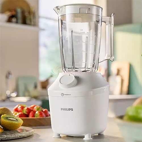 Máy xay sinh tố Philips HR2041/30 - Hang chính hãng - Thiết kế đẹp, Sang trọng, Dễ lau chùi