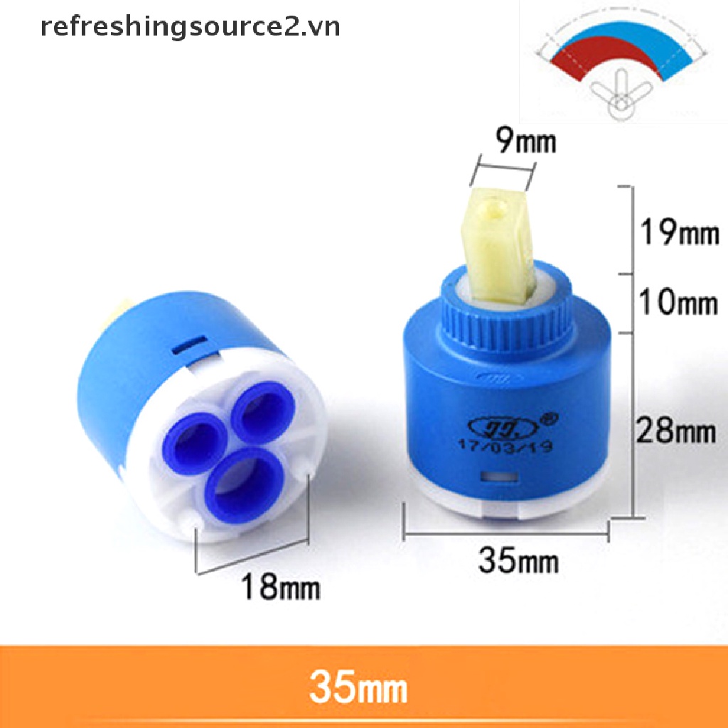Bộ trộn nóng lạnh gắn vòi hoa sen / van nước gồm tấm gốm nhựa abs và đồng thau