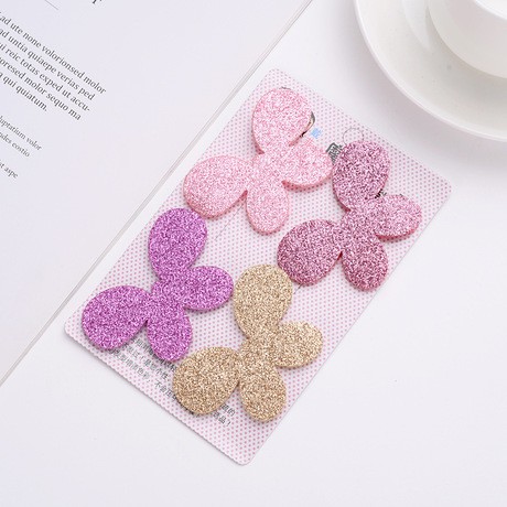 Set 4 Miếng Dán Tóc Kim Tuyến Tự Dính Cho Bé Và Bạn Gái Xinh