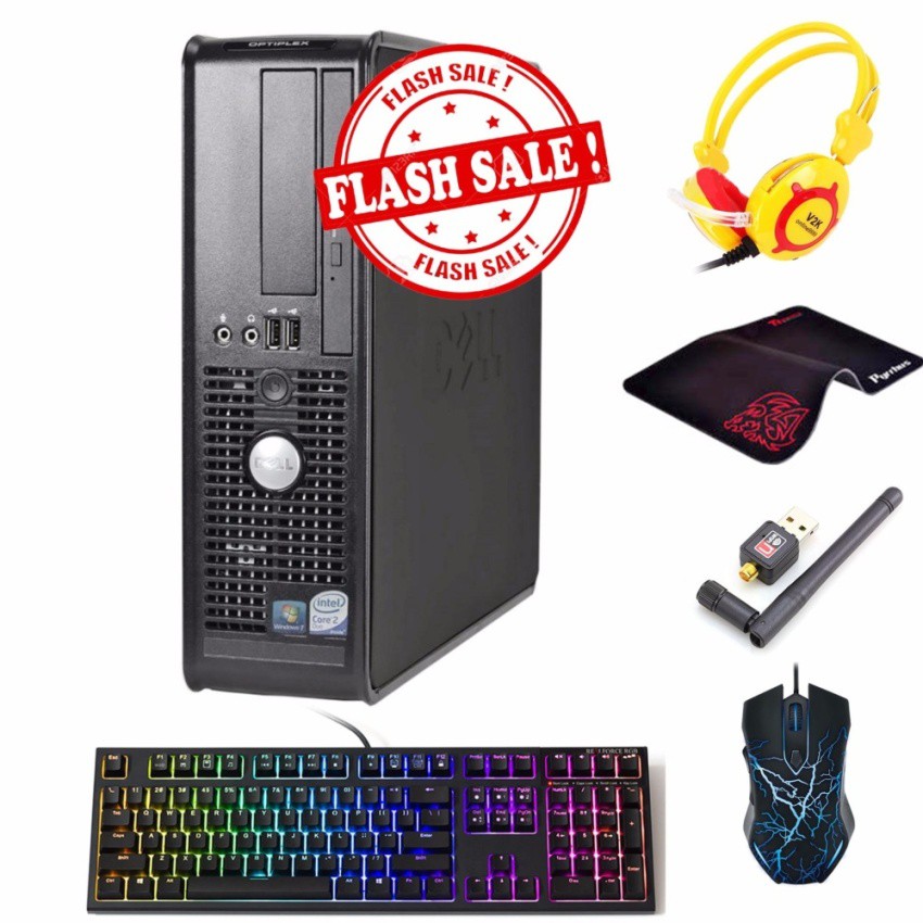 Máy tính văn phòng Dell Optiplex 755 SFF (Core 2 Duo, Ram 8GB, SSD 120GB) + Quà Tặng - Hàng Nhập Khẩu | BigBuy360 - bigbuy360.vn