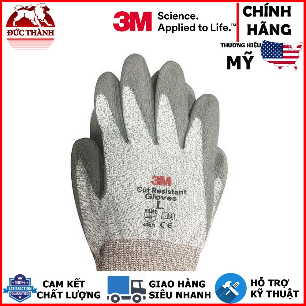 Găng tay chống cắt 3M cấp độ 5 Cut Resistant Gloves Size XL(Xám)