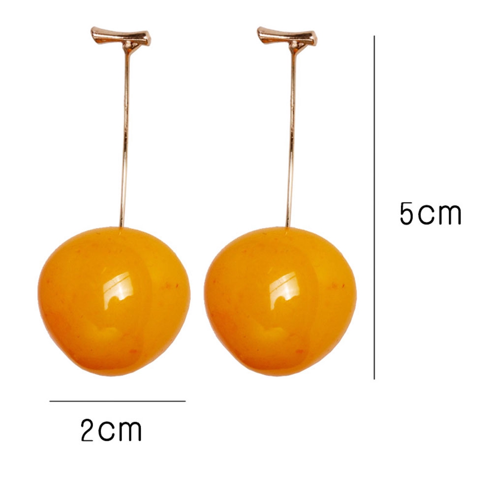 Hoa Tai Dáng Dài Hình Quả Cherry Đáng Yêu Cho Nữ