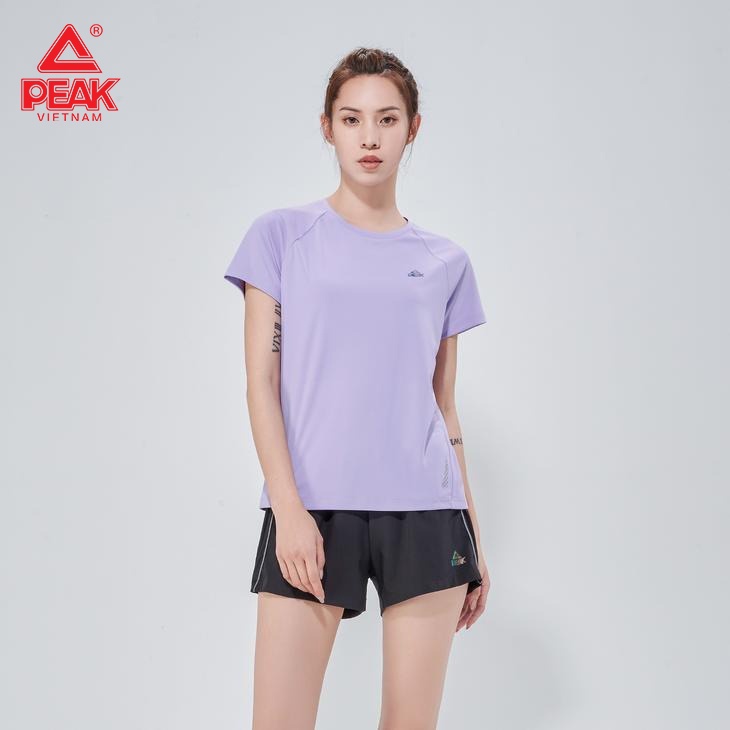 Áo thun Thể Thao Chính Hãng Cao Cấp PEAK F6222212, chuyên cho Chạy bộ, thoáng khí, nhanh khô, thấm hút mồ hôi, co giãn