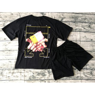 [shop yêu thích] COMBO QUẦN ÁO OFF WHITE X QUẦN SHORT