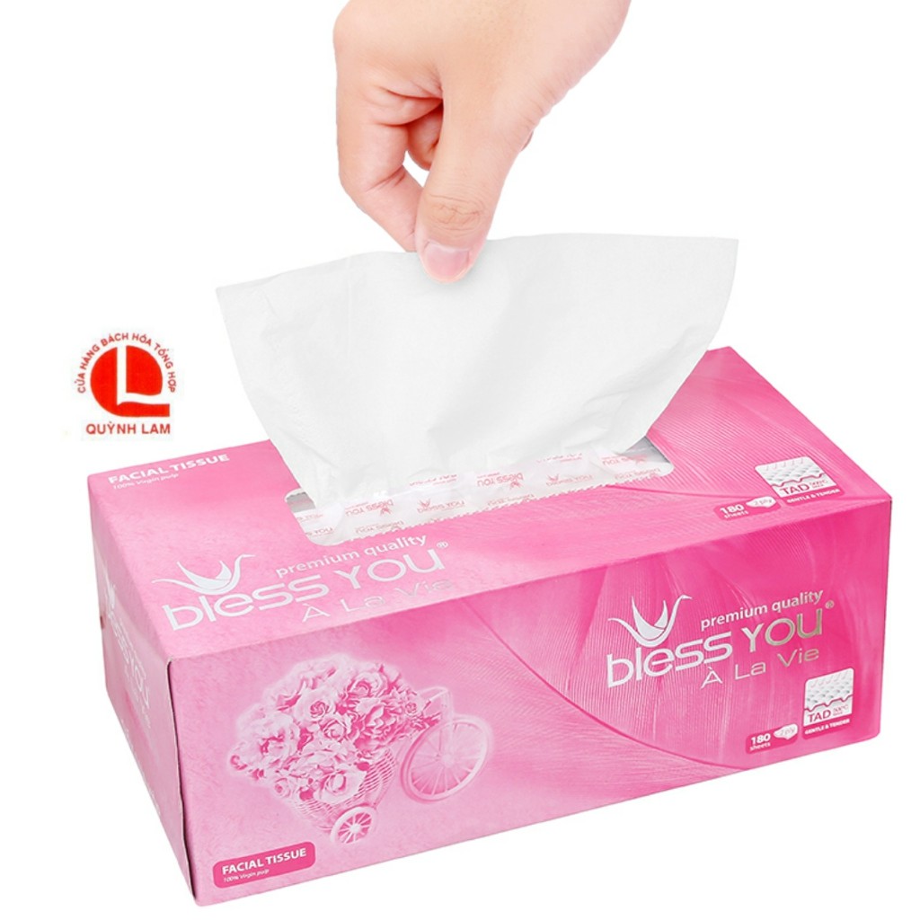 giấy lụa Bless You - hộp 180 tờ