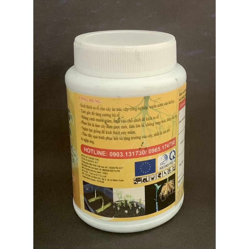 Phân bón vi lượng RA RỄ CỰC MẠNH - Biomax Cuốc Vàng - hũ 100gram