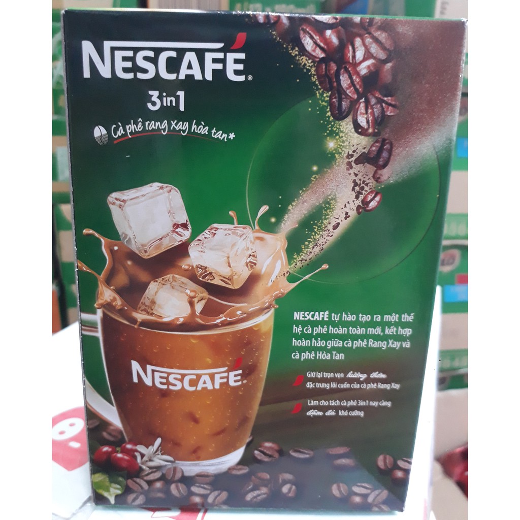 [Mã 159FMCGSALE giảm 8% đơn 500K] NESCAFÉ 3in1 ĐẬM VỊ CÀ PHÊ HỘP 20 GÓI 17G