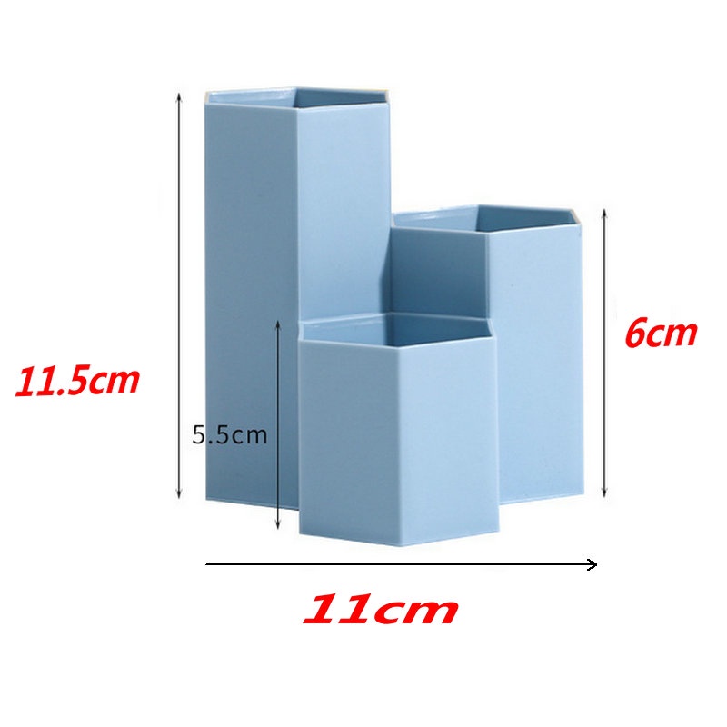 [Hàng mới về] Lọ đựng cọ trang điểm/ son môi/ văn phòng phẩm 3 trong 1 đa năng dành cho học sinh