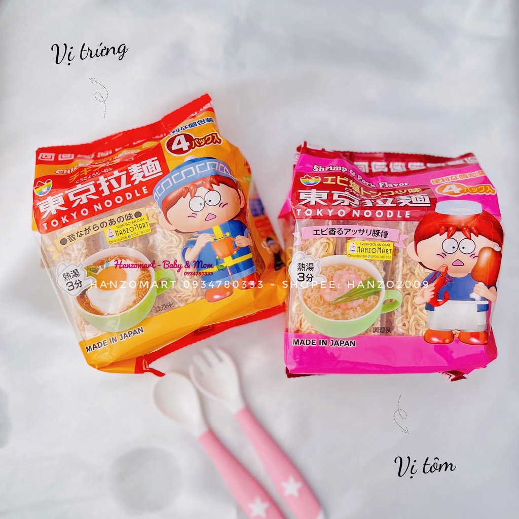Mì tôm ăn liền Tokyo Nhật Bản cho bé ăn dặm