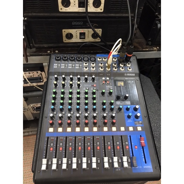Mixer yamaha MG12XU hàng loại 1, Bộ trộn âm thanh yamaha mg12xu có đèn báo tín hiệu - Cổng USB thu âm