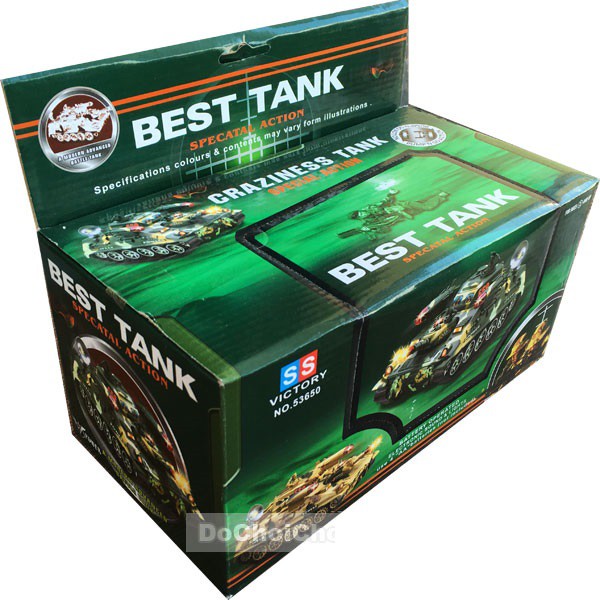 Đồ chơi xe tăng chiến đấu best,tank 650 dùng pin quà tặng cho bé 2020