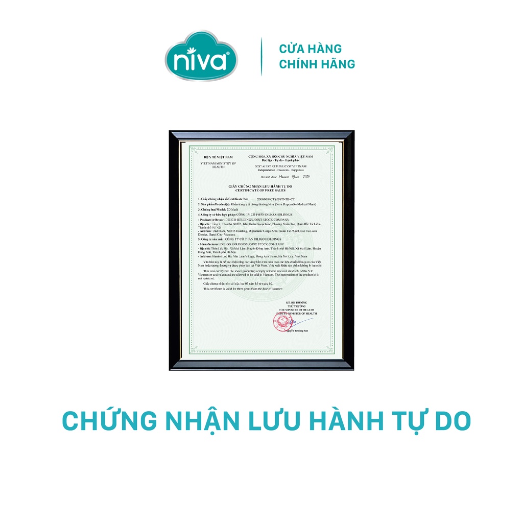 Combo 5 Khẩu Trang NIVA N95 - Cup AC95 - 20pcs Đạt Chuẩn FDA Hoa Kỳ, Hàng Chính Hãng Cao Cấp