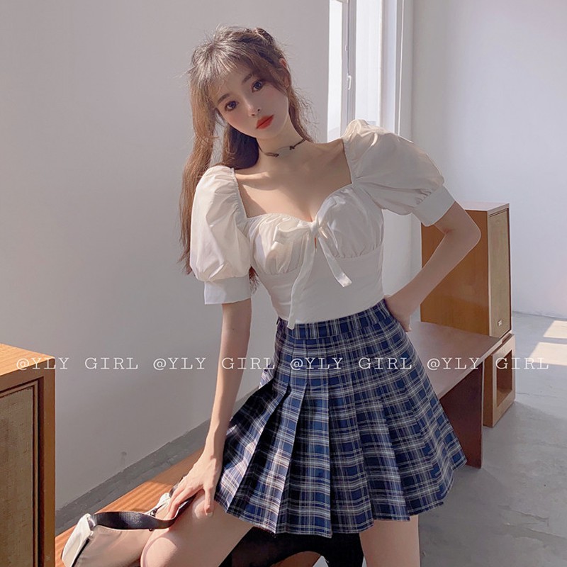 Áo sơ mi nữ tay ngắn Emilyshop