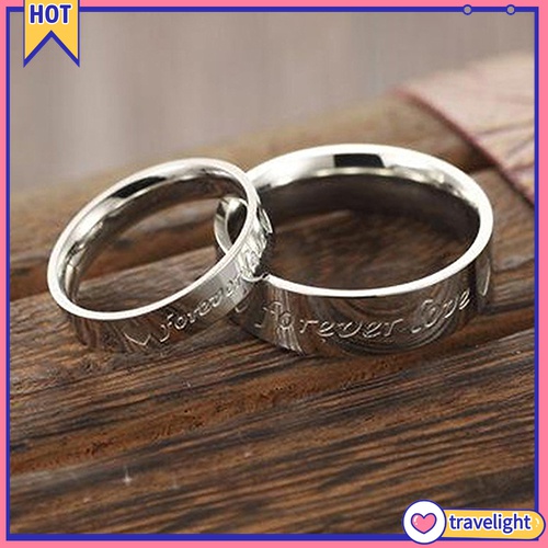 [Travelight] Nhẫn khắc chữ Forever Love dành cho các cặp đôi K1