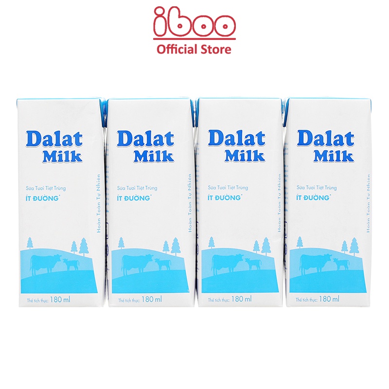 Thùng 48 Hộp Sữa Tươi Tiệt Trùng DALAT MILK