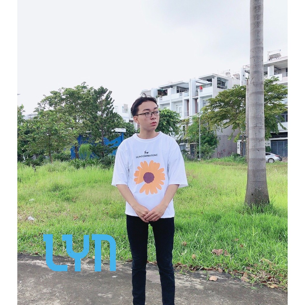 Áo thun unisex hoa cúc