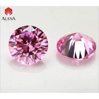 Combo 100 viên đá CZ tròn màu hồng