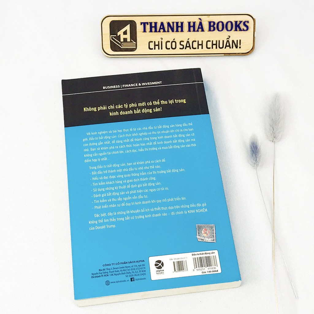 Sách - Đầu Tư Bất Động Sản - Cách thức khởi nghiệp và thu lợi nhuận lớn- Thanh Hà Books