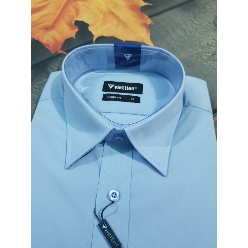 Aó sơ mi nam dài tay Việt Tiến màu xanh da trời , chính hãng , cao cấp – form suông  REGULAR- tà bầu . SHOP HỨA | BigBuy360 - bigbuy360.vn