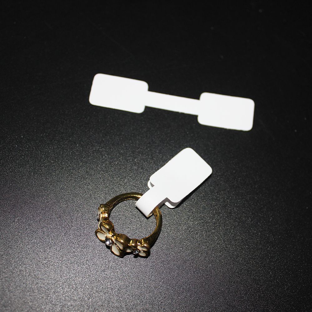ANEMONE Set 100 nhãn dán màu trắng dùng để trưng bày trang sức vòng tay nhẫn