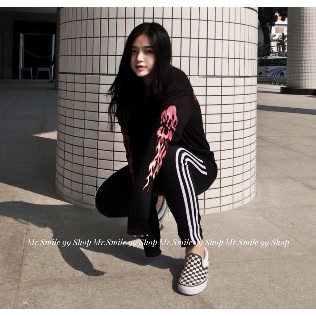 QUẦN THỂ THAO 3 SỌC ĐEN JOGGER NAM NỮ UNISEX 3 SỌC MR SMILE 99 SHOP