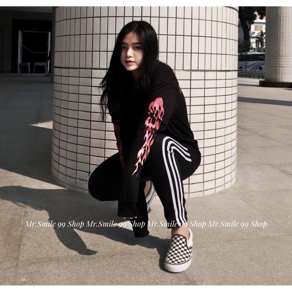 QUẦN THỂ THAO 3 SỌC ĐEN JOGGER NAM NỮ UNISEX 3 SỌC MR SMILE 99 SHOP | BigBuy360 - bigbuy360.vn