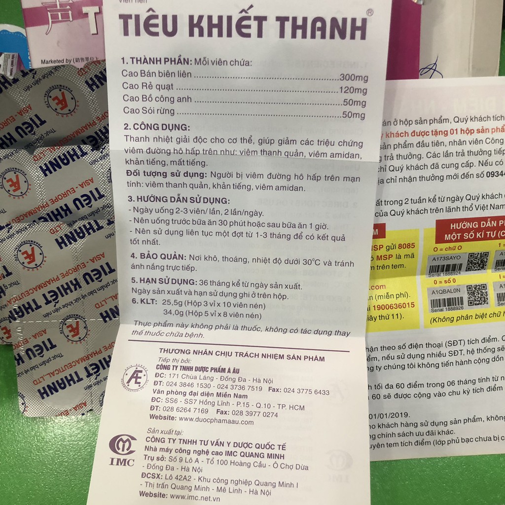 Tiêu khiết thanh - Cho giọng nói trong trẻo, hỗ trợ điều trị viêm thanh quản