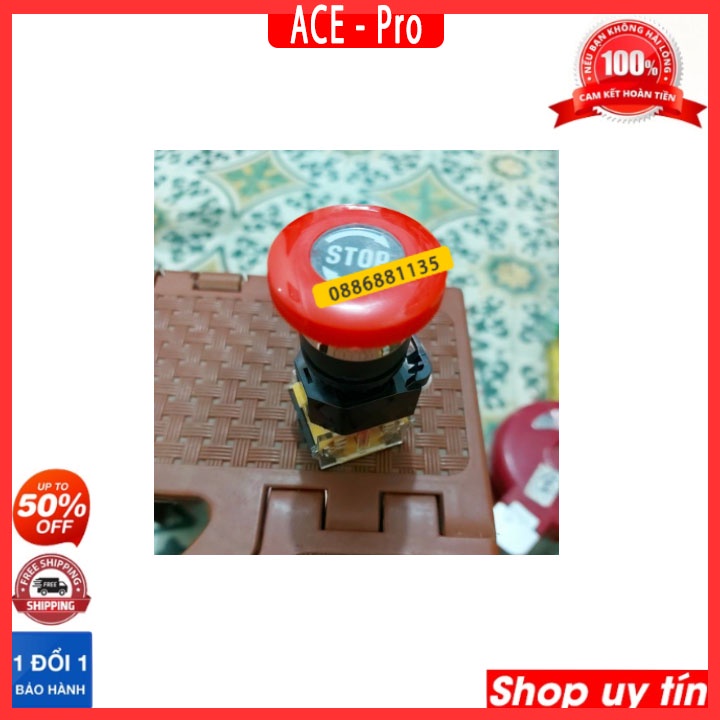 Nút dừng khẩn cấp STOP BUTTON phi 22 LA38