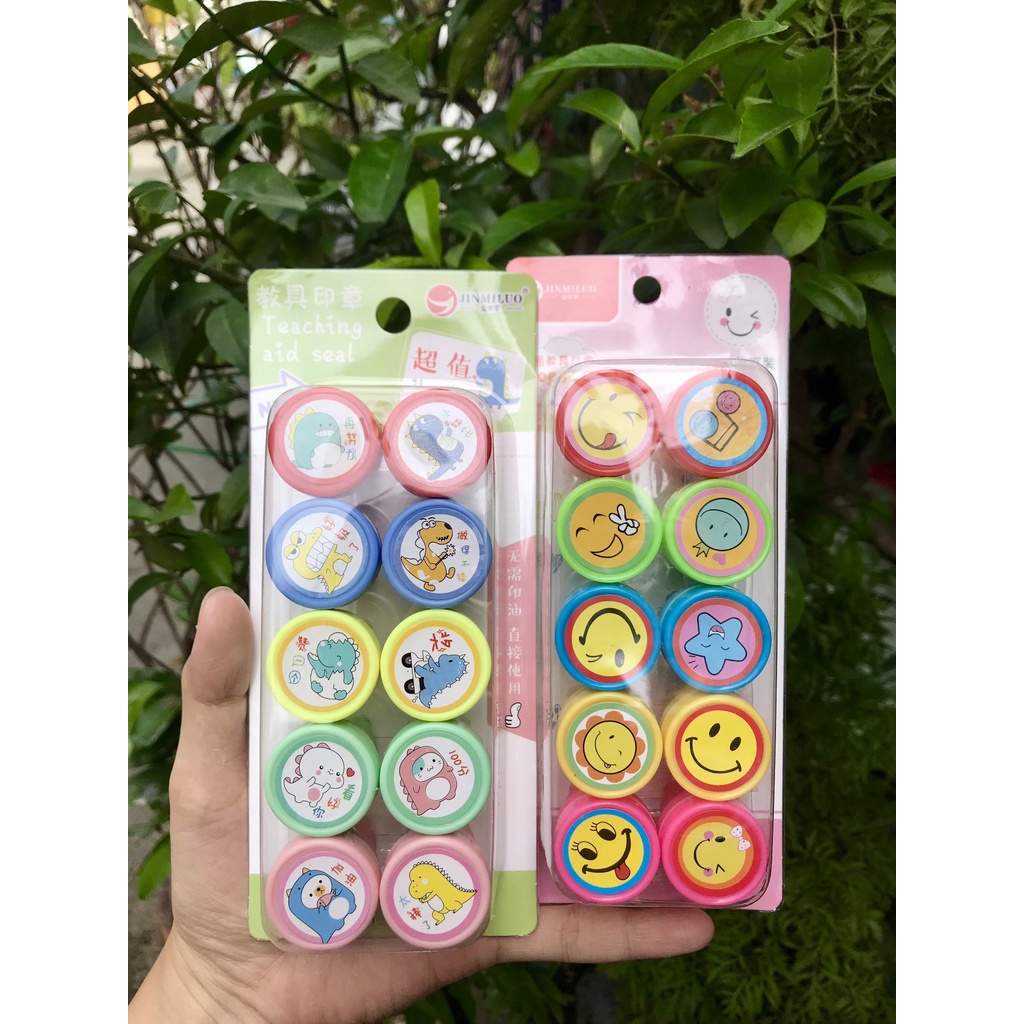 SET 10 DẤU MỘC IN HÌNH DỄ THƯƠNG