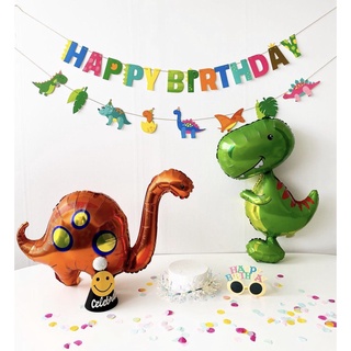 Dây chữ Happy Birthday Chủ Đề Khủng Long - Chu.party