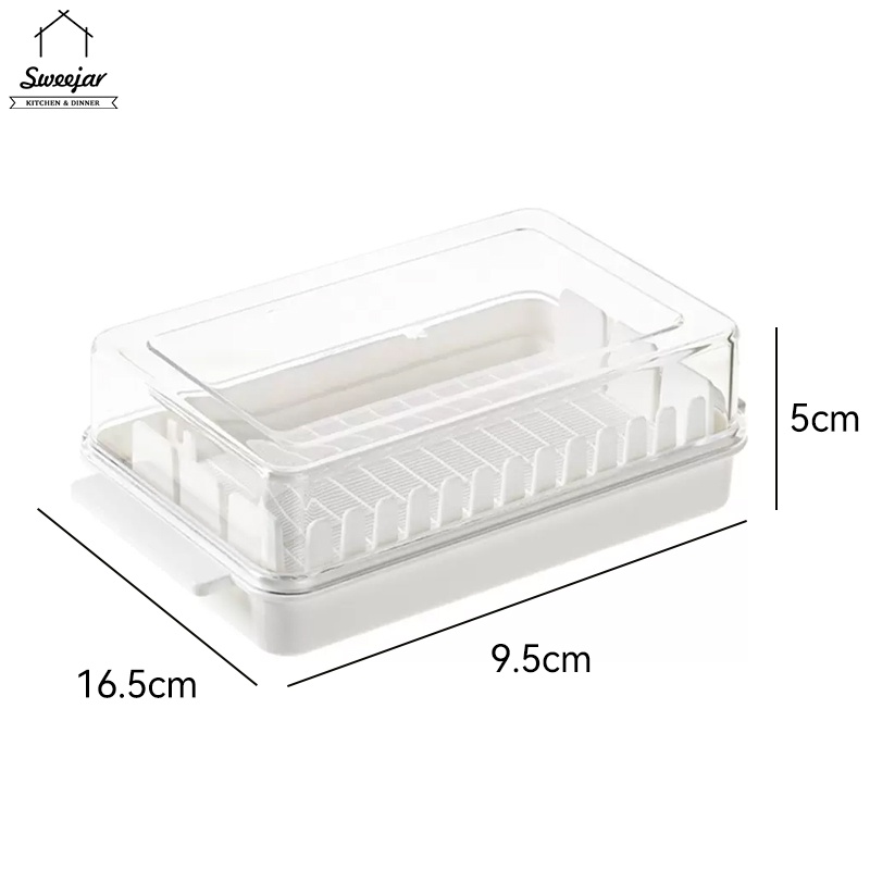 SWEEJAR Hộp Đựng Bơ Bằng PP Có Nắp Đậy Tiện Dụng